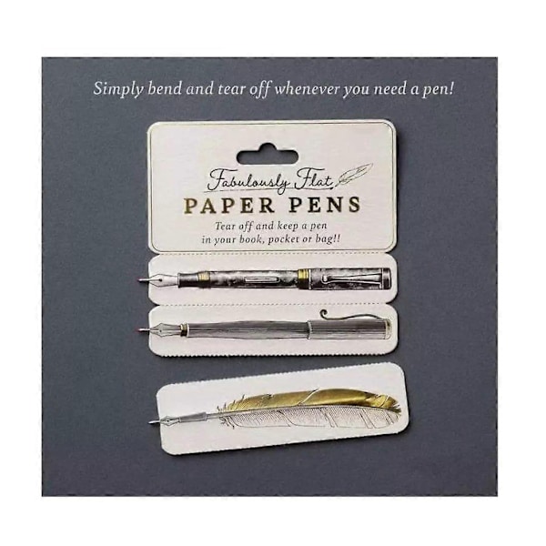 Fabulously Flat Paper Pens, litteät kirjanmerkkikynät, kaksipuoliset paperikynät Card-Xin 2pcs