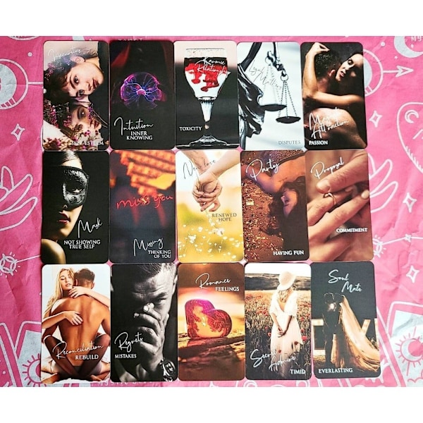10,3*6 cm Mystic Love Oracle Deck 79 kort LOVE ORACLE Deck Tarot Deck Twin Flame Deck Melding-Xin Mystic Love Oracle
