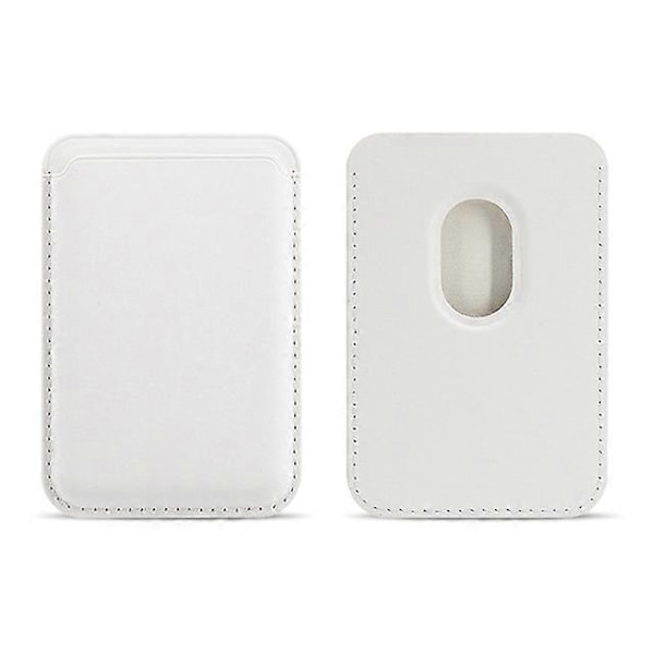 För Magsafe Magnetiskt Läder Kortfack Plånboksfodral för iPhone 14 Pro Max 13 12 11 XS XR X 7 8 Plus Mini Skyddsfodral Tillbehör-Xin White