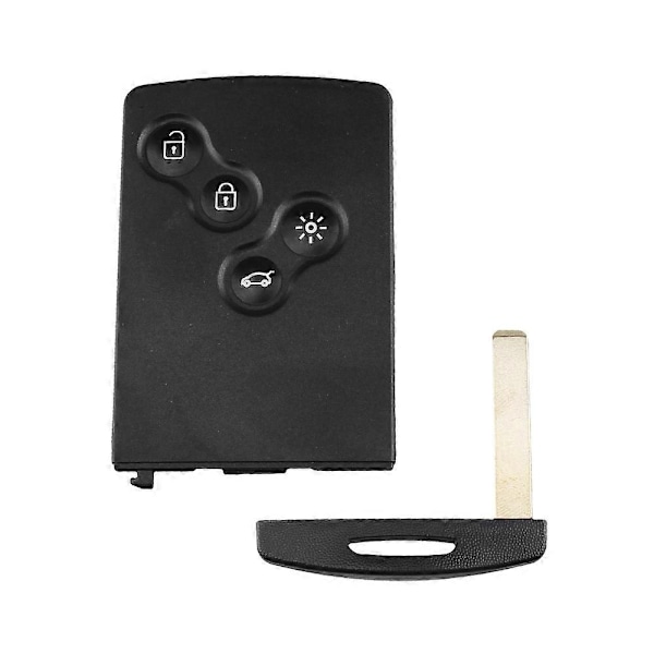 Fjärrnyckelfodral för Renault Koleos Clio Megane Scenic Laguna 4 Knappar Blad Smart Fjärrnyckelskal Nödinsats-Xin model 2