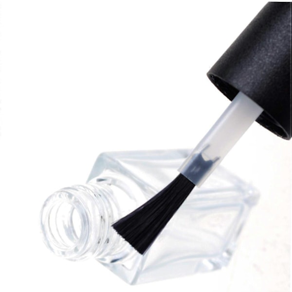 Tomma Nagellacksflaskor Transparenta med Borstskydd (5ml 5-pack) - Xin
