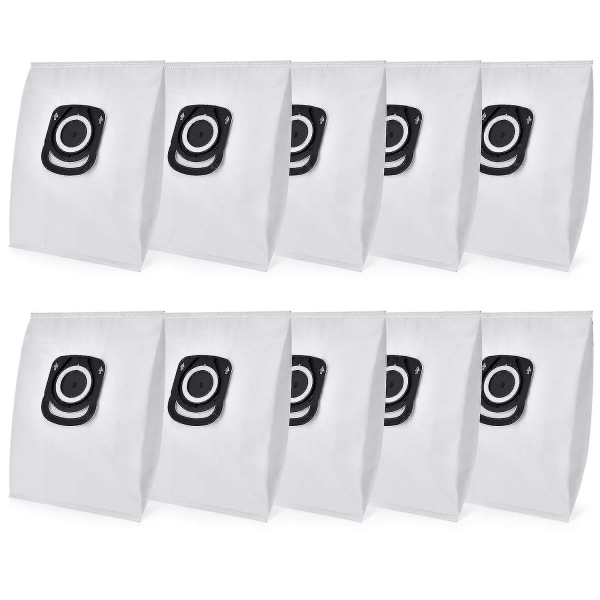 Pack of 10 vacuum cleaner bags - for Rowenta Hygiene + Zr200520, for Rowenta Compact Power, (ro64xx Ro63xx Ro68xx Ro39x-Xin