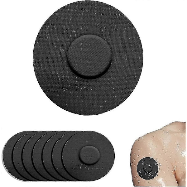 Libre Sensor Skydd, Svettåliga CGM Sensor Plåster, Inget I Mitten Kompatibelt med Libre 1 2 3 Sensor-xindaren Black 10 Pcs