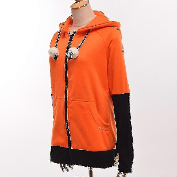 Animal Fox Øre Cosplay Kostumer Hættetrøje Varm Orange Sweatshirt Unisex Hættetrøjer-xindaren 2 XXL