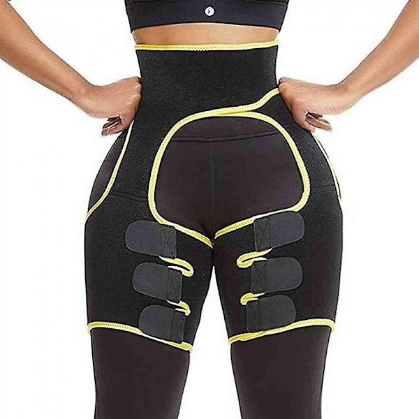 3 i 1 Talje Løft Butt Træning Shaper Butt Bælte Postpartum Shapewear-Xin Yellow