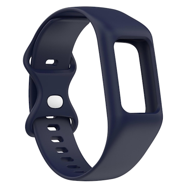 Integrerad Silikonarmband Kompatibelt med Fitbit Charge 6/5/4/3, Klockarmband med Skal - xindaren Navy Blue