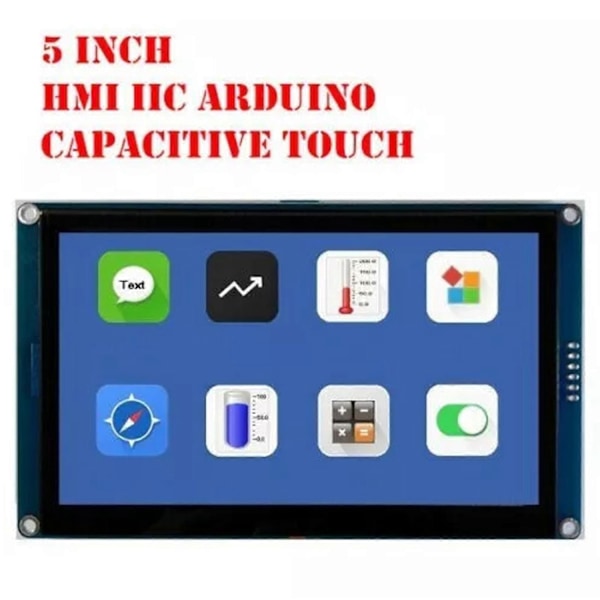 Ny 5 tommer HMI I2C LCD Display Modul Kapacitiv Touch Skærm Kompatibel med Arduino-xindaren