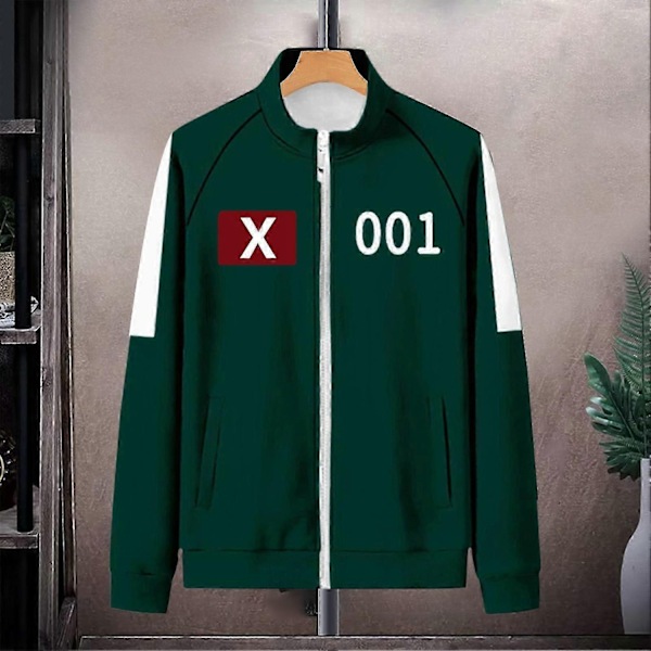 Squid Game -asu, Squid Game -urheiluvaatteet, korealainen kansanpeli -asusetin faneille, cosplayhin ja teematapahtumiin, 456 Aikuisten Squid Game -asu -Xin C S