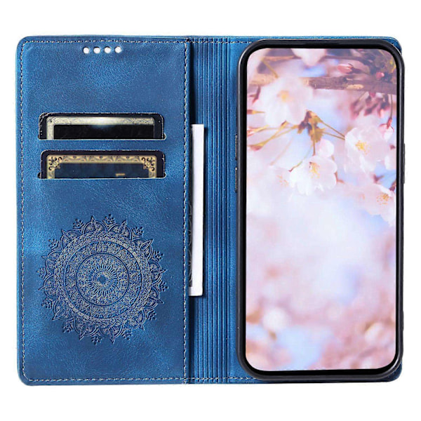 För Samsung Galaxy A55 5G Läderfodral Mandala Blomma Plånboksfodral-Xin Style F