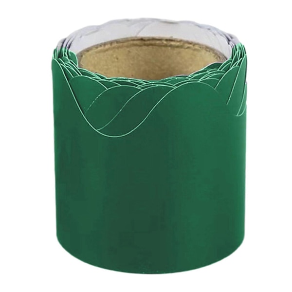 1 Rulla Luokkahuoneen Ilmoitustaulun Reunustarrat Värilliset Aaltoilevat Reunat Ilmoitustaulun Reunukset Koristepaperi Luokkahuoneen Koti Juhlat DIY Koristelu - xindaren Green