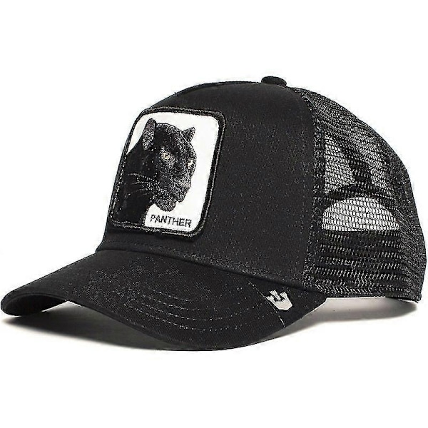 Baseball Cap Snap Mesh Hip Hop Brevbroderede Hat Udendørs Solhatte-Xin PAN-PANTHER