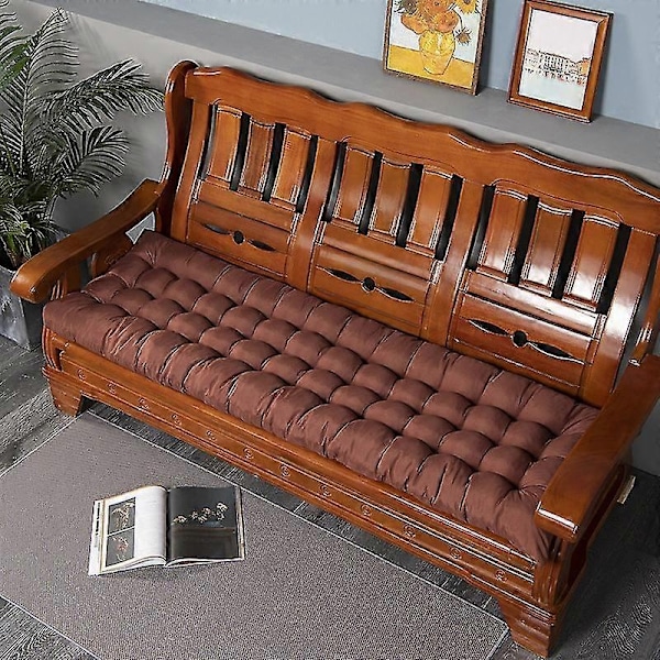 Fire årstider generel fortykket lang massivt træ sofahynde - Xin coffee 53*170cm