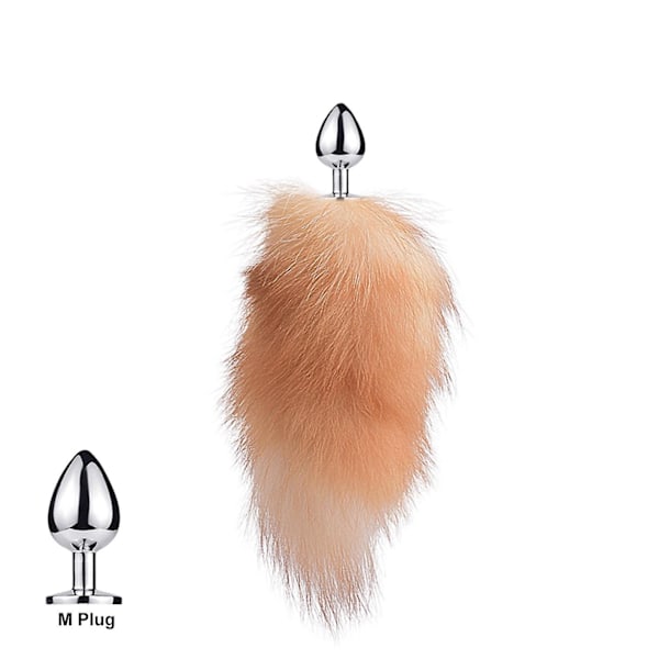 Svansplugg Rävsvans Katt Små Rekvisita Äkta Hår Liten Svans Avtagbar Hundleksak Sp-Xin Floating Golden Fox M