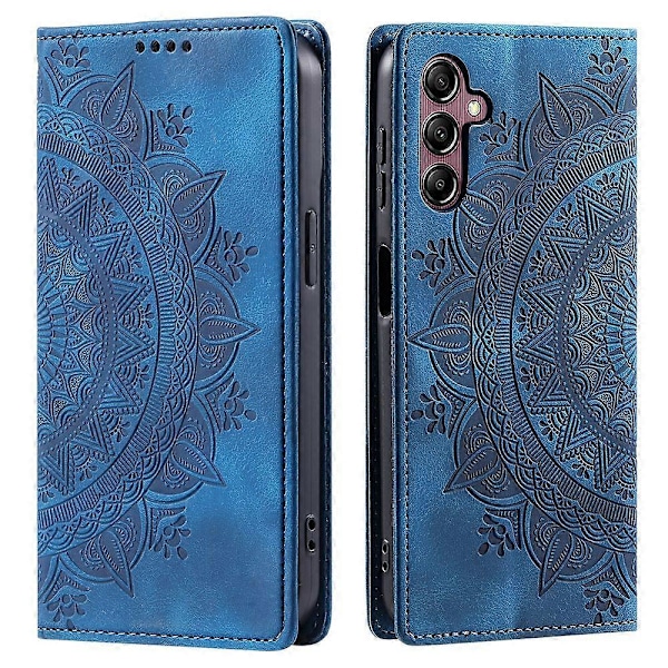 För Samsung Galaxy A55 5G Läderfodral Mandala Blomma Plånboksfodral-Xin Style F
