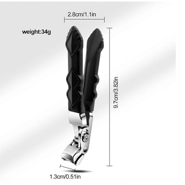 Negleklipper Tånegleklipper for Tykke Negl Stainless Steel Negleklipper med Fangst for Menn Kvinner-Xin