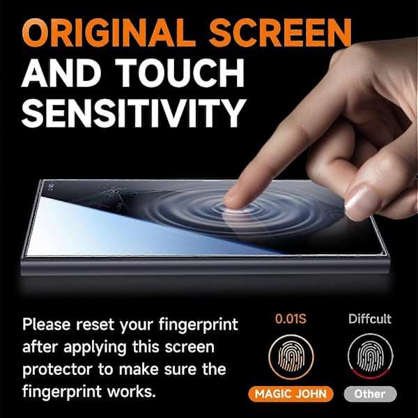 Yhteensopiva Samsung Galaxy S25 Ultra -puhelimen kanssa, vakoilunestosuojalasi automaattisella pölynpoistolla - Xin