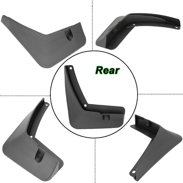 Stänkskydd Bil Stänklappar Kompatibla med SsangYong Ssang Yong Korando C300 2019 2020 2021 Mudflaps Mudguards Bil Fram Bak Hjul Styling-xindaren