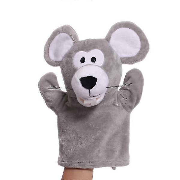 Udstoppede plysdyr legetøj Hånd Finger Historie Dukke Kawaii Dukker Pædagogisk Baby legetøj Ræv Krage Hest Slange Mus Børne Gave-xindaren Mouse