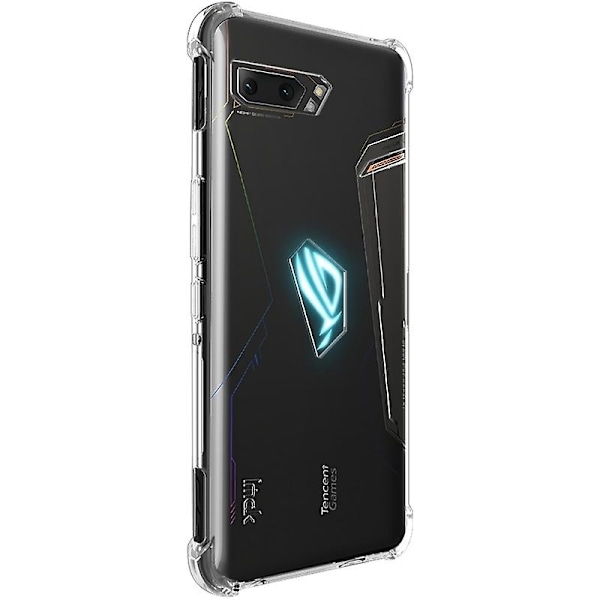 IMAK til ASUS ROG Phone II ZS660KL TPU beskyttelsesetui + eksplosionssikker skærmfilm - Xin Transparent Style C Asus ROG Phone II ZS66