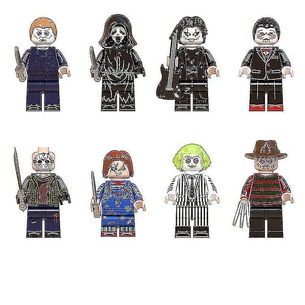 Halloween Horror Series Mini Figures Scream Chuky Figures Blocks Toys-Xin