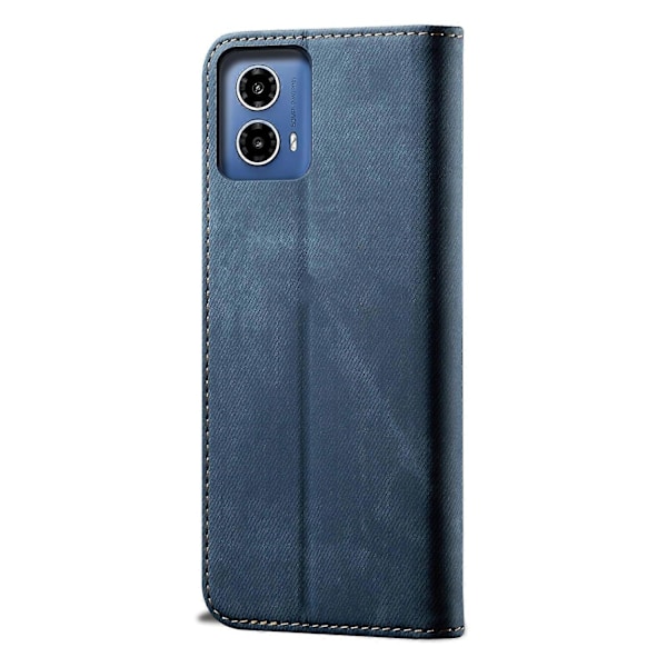Kompatibel med Denim Textur Flip Läder Telefonfodral-xindaren Compatible with Motorola Moto G85
