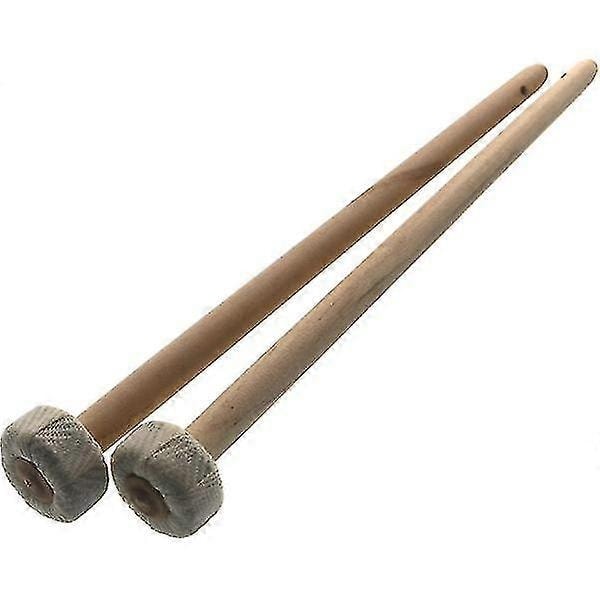 2 st Träklubba för Gong Slagverksinstrument Trähammare Gong Del-Xin