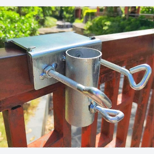 Metall Balkong Parasollholder Klemme Gjerde-Xin