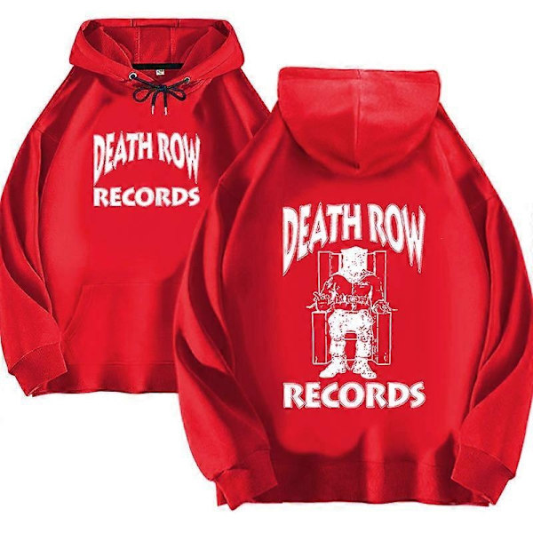 Death Row Records Hættetrøjer Mænd Kvinder Oversized Hættetrøjer Hip Hættetrøjer Sweatshirts Langærmet Hættetrøjer Dame Overtøj-Xin 2DF505255-Gary XL