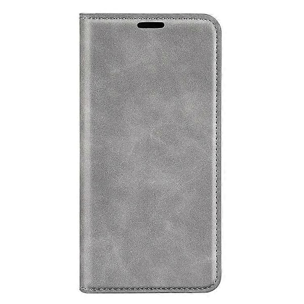 Puhelinkotelo Yhteensopiva Samsung Galaxy S25:n kanssa, Ihoa myötäilevä nahkalompakko puhelinkotelo -xindaren Grey