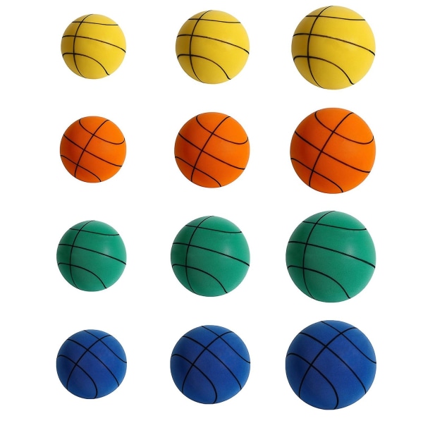 The Handleshh Silent Basketball - Premiummaterial, tyst och mjuk skumboll, tränings- och spelhjälpare Blue-Xin Blue 24cm