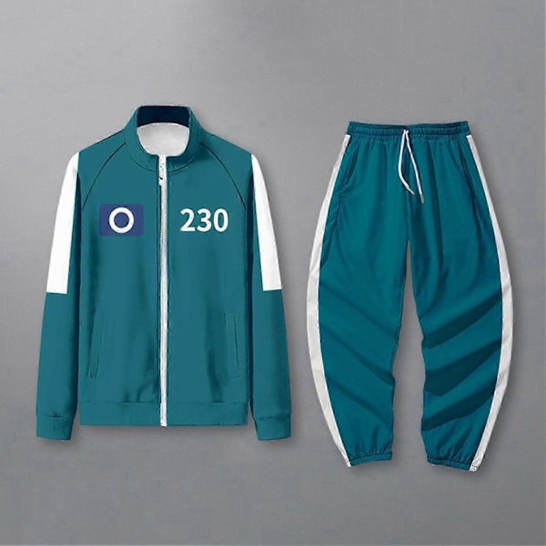 Squid Game -asu, Squid Game -urheiluvaatteet, korealainen kansanpeli -asusetin faneille, cosplayhin ja teematapahtumiin, 456 aikuisten Squid Game -asu - Xin A XL