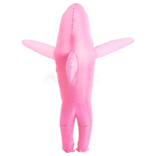 Halloween Partydräkt Rolig Dock Uppblåsbar Dräkt Julscen Show Festival Dräkt Cosplay Haj Rosa-Xin Shark pink Children [90-130cm]