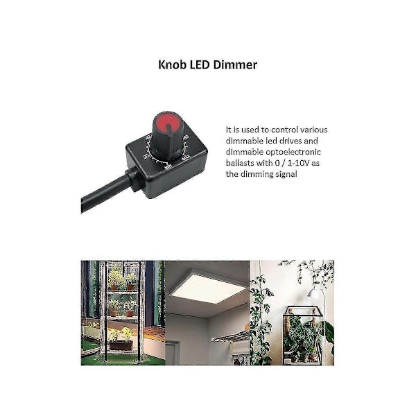 DC 0/1-10V Knap LED Lysdæmper, Lavspændings Passiv Lysdæmper PWM Dæmpning til 0-10V Eller 1-10V Dæmpbar Elec-Xin