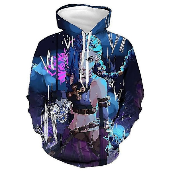 City 3D Digital Anime Sweatshirt Cos Hoodie - Xin JINX TT-2 2XL