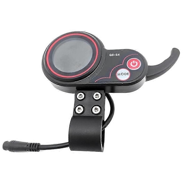 QS-S4 48V-60V Tumgas LCD Display Mätare Kompatibel med Zero 8 9 10 8X 10X Elektrisk Scooter 6PIN Display-xindaren