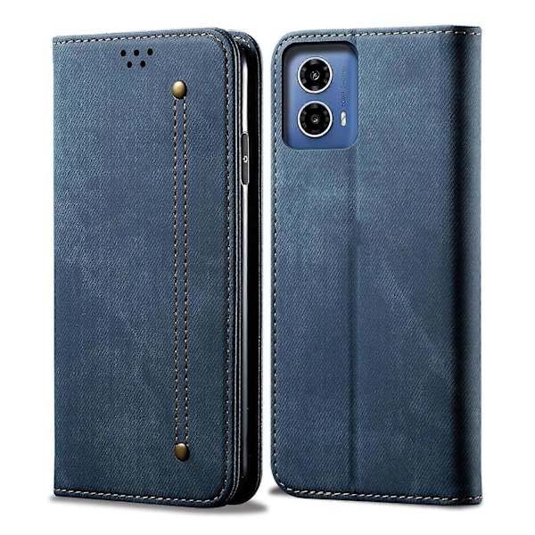 Kompatibel med Denim Textur Flip Läder Telefonfodral-xindaren Compatible with Motorola Moto G85