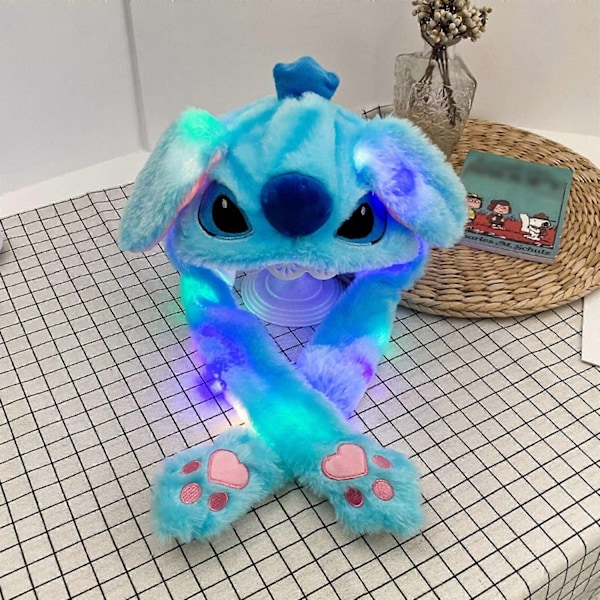 Hehkuva pehmolelu liikkuva hattu sarjakuva eläinlelut hattu Lilo ja Stitch hehkuva hattu lämmin hattu-Xin
