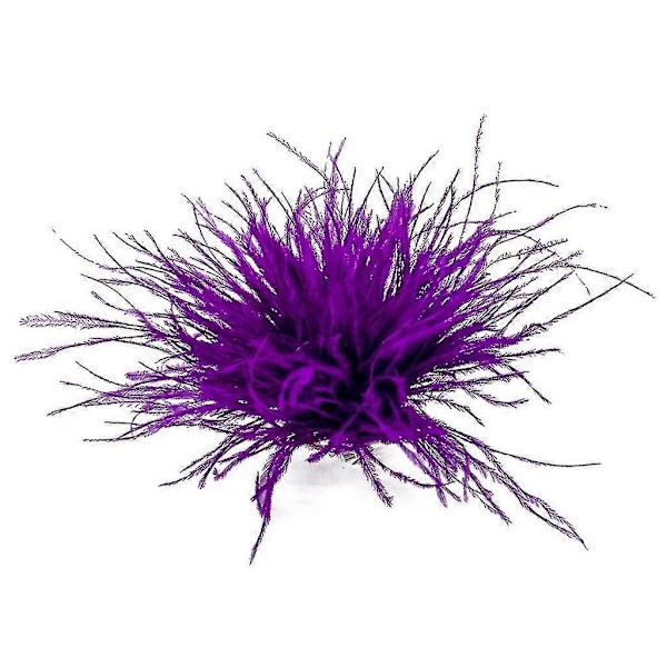 Höyhenrintakoru Huivi Klipsi Korut Asusteet Naisten Vaatteiden Koristeet-Xin Dark Purple
