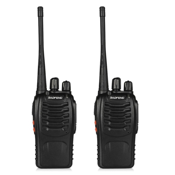 2-pack Baofeng BF-888S UHF-radio / Walkie-talkie-Xin black