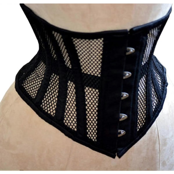 Kraftig Stål Udbenet Taljetræner Shaper Dame Underbust Mesh Korset-Xin 3*S