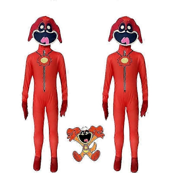 Poppy Playtime 3 Smiling Critters Cosplay Jumpsuit DogDay Catnap Halloween Kostyme for Voksne-Xin 150