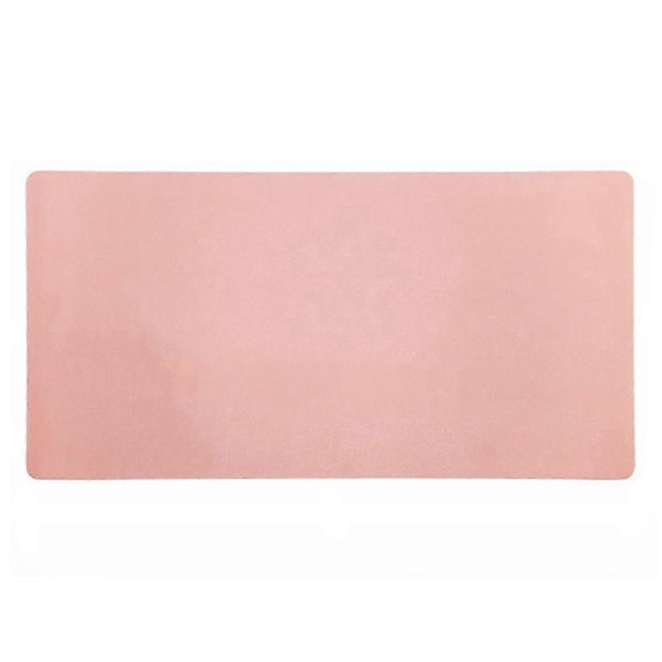 Computer Musemåtte Stor Skridsikker Tyk PVC Vandtæt Bærbar Foldbar Ensfarvet Laptop Gaming Musemåtte Computertilbehør - xindaren Silver-Pink L