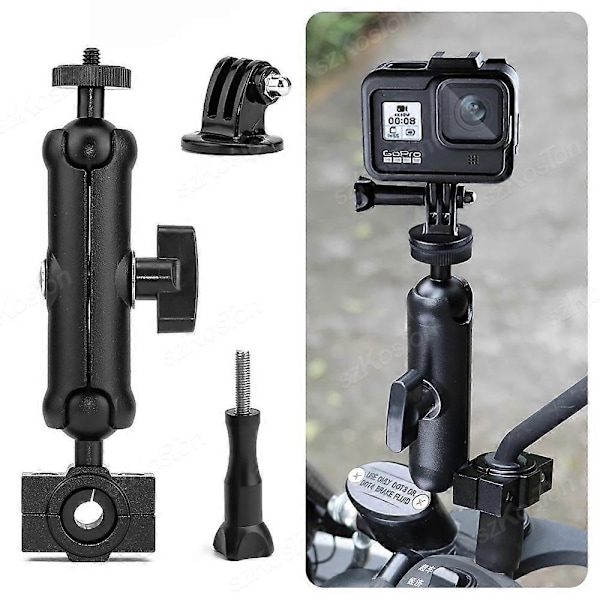 Polkupyörän moottoripyörän panoraama selfie-tikku monopodin kiinnike ohjaustangon pidike Insta360 One X2 X3 X4 GoPro 12 11 10 DJI -lisävarusteelle-Xin