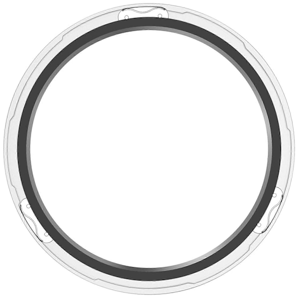 til Xiaomi Watch S4/S4 eSIM Version/S3/S3 eSIM Version Bezel Ring 316 Rustfrit Stål Bezel Loop-Xin Style B