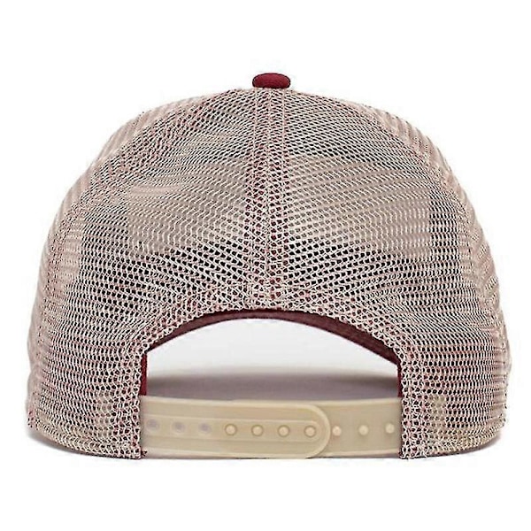 Baseball Cap Snap Mesh Hip Hop Brevbroderede Hat Udendørs Solhatte-Xin SFG-SILVER FOX