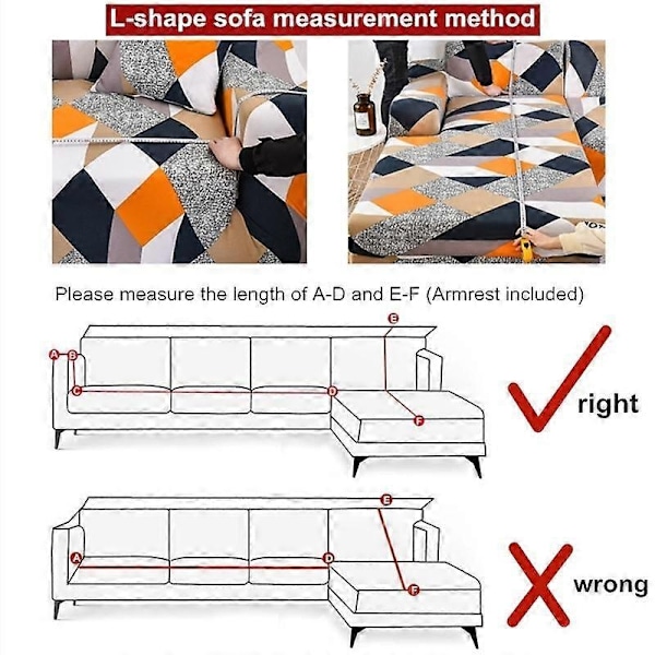 Vandtæt Sofabetræk 1/2/3/4 Personers Sofabetræk til Stue Elastisk Solidt L-formet Hjørnesofabetræk til Sofa Lænestol - Xin red 4 Seater 235-300cm