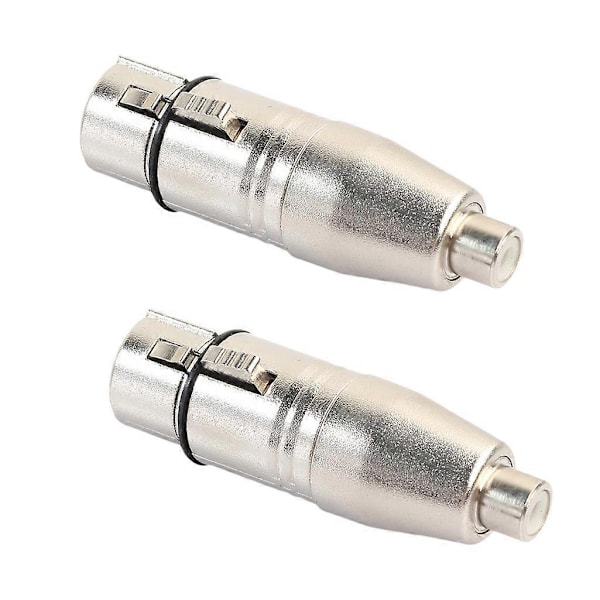 2 stk. XLR til RCA Adapter, RCA Hunn til XLR Hunn Adapter Jack Connector-xindaren