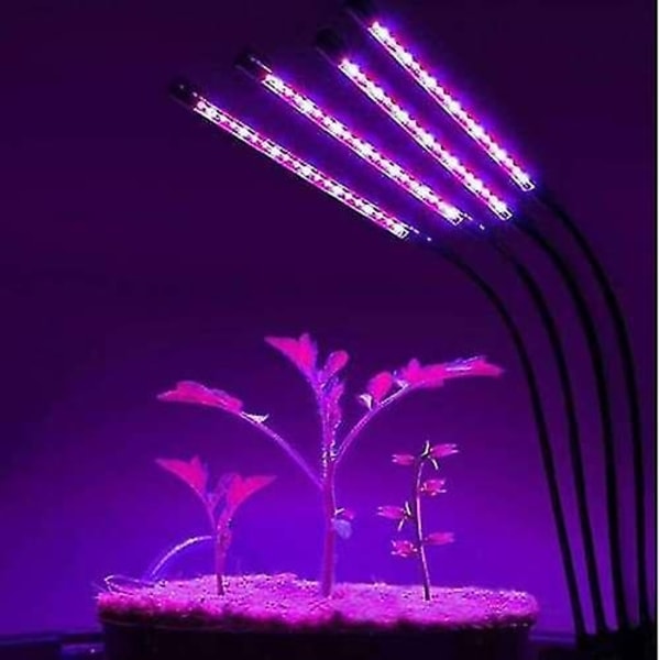 Plantelys / Plantebelysning med 4 fleksible LED-rør-Xin