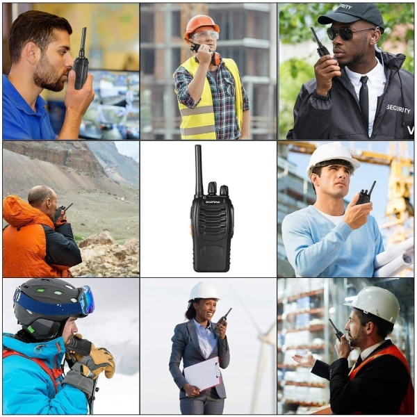 Baofeng BF-888S Walkie Talkie 400-470MHz Lång räckvidd Tvåvägsradio+Hörlurar-Xin