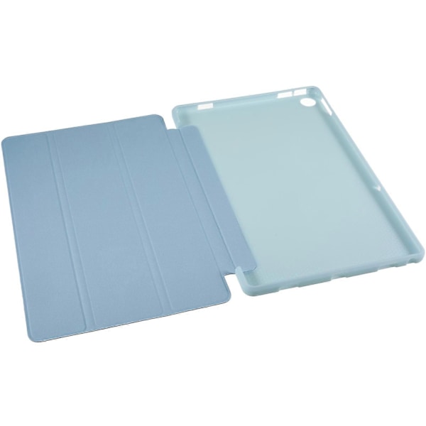 Til Lenovo Tab M10 Plus (3. generation) Tri-fold Stand PU Læder + Silikone Beskyttelsesetui Tablet Anti-drop Stødsikkert Cover-Xin Baby Blue